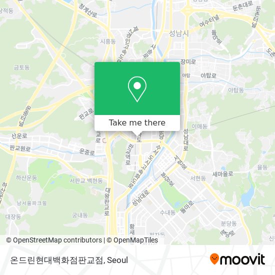 온드린현대백화점판교점 map