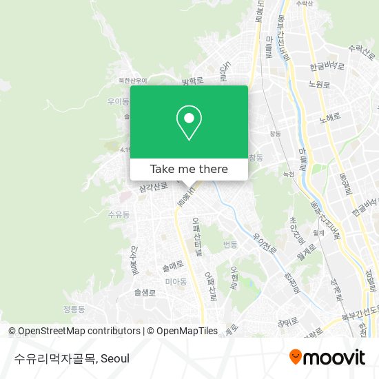 수유리먹자골목 map