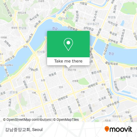 강남중앙교회 map