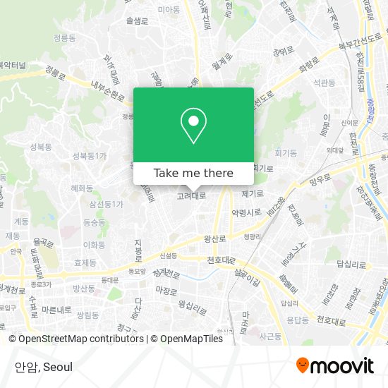 안암 map