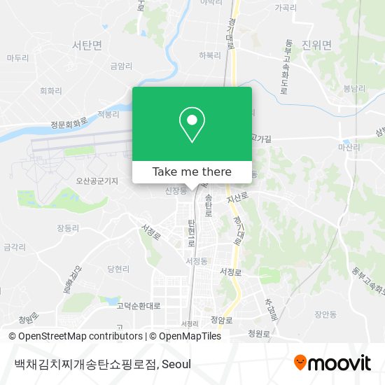 백채김치찌개송탄쇼핑로점 map