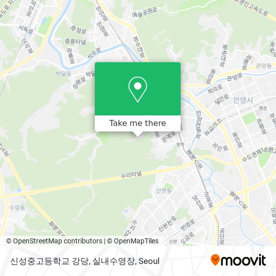 신성중고등학교 강당, 실내수영장 map