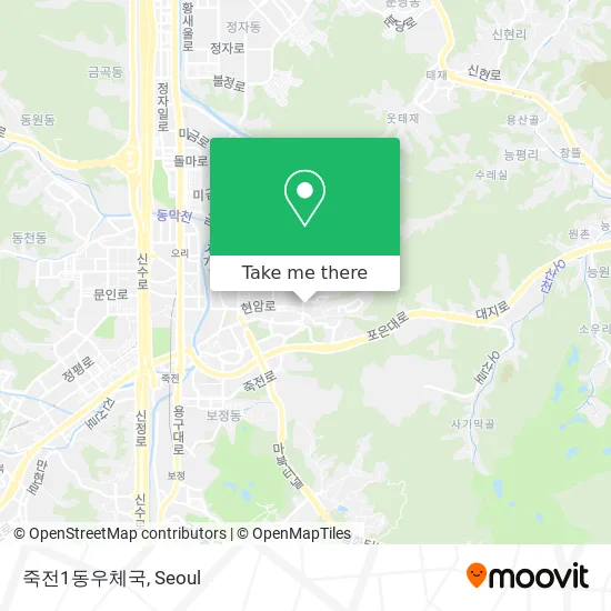 죽전1동우체국 map