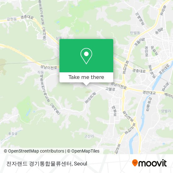 전자랜드 경기통합물류센터 map