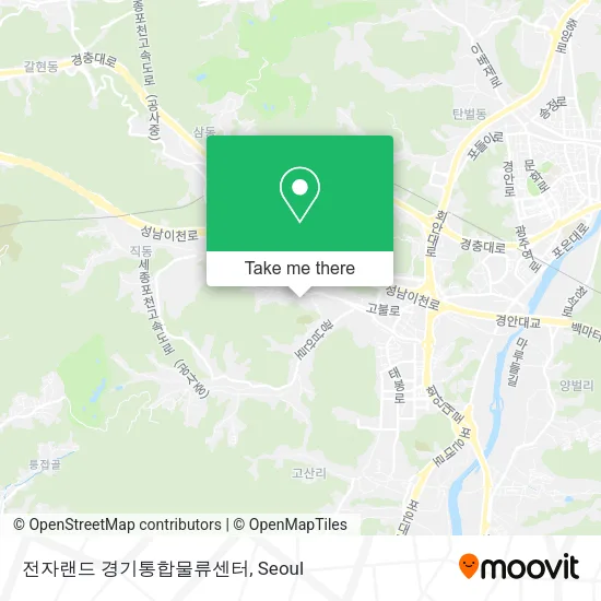 전자랜드 경기통합물류센터 map