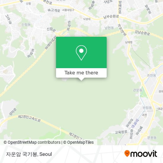 자운암 국기봉 map