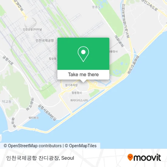 인천국제공항 잔디광장 map