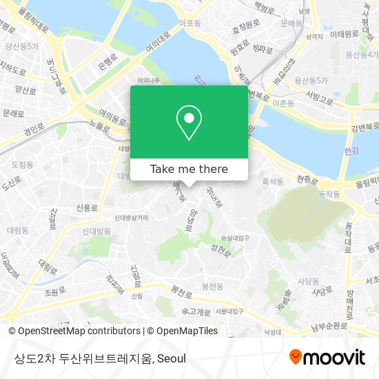 상도2차 두산위브트레지움 map