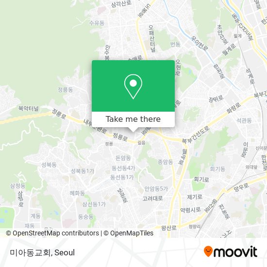 미아동교회 map