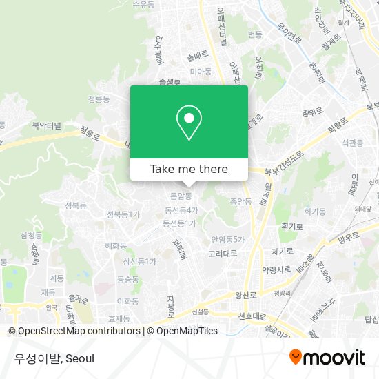 How to get to 우성이발 in 성북구, 서울시 by Subway or Bus?
