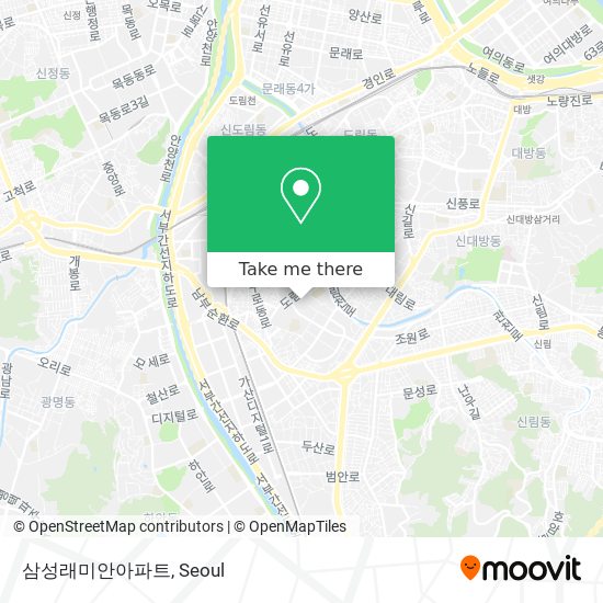 삼성래미안아파트 map