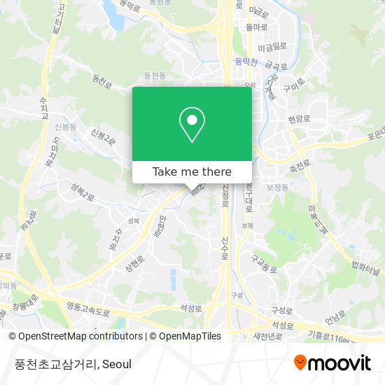 풍천초교삼거리 map