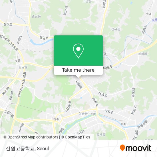 신원고등학교 map