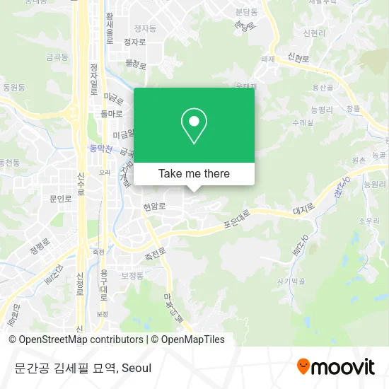 문간공 김세필 묘역 map