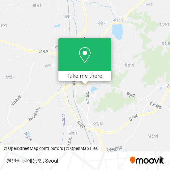 천안배원예농협 map