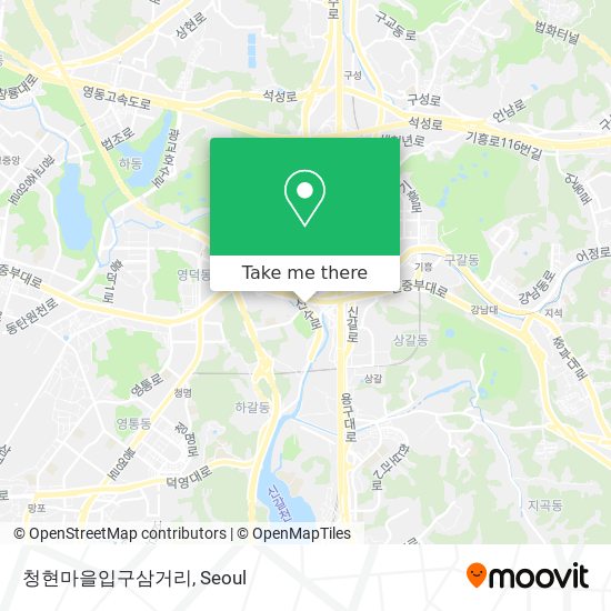 청현마을입구삼거리 map