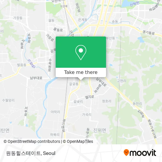 원동힐스테이트 map