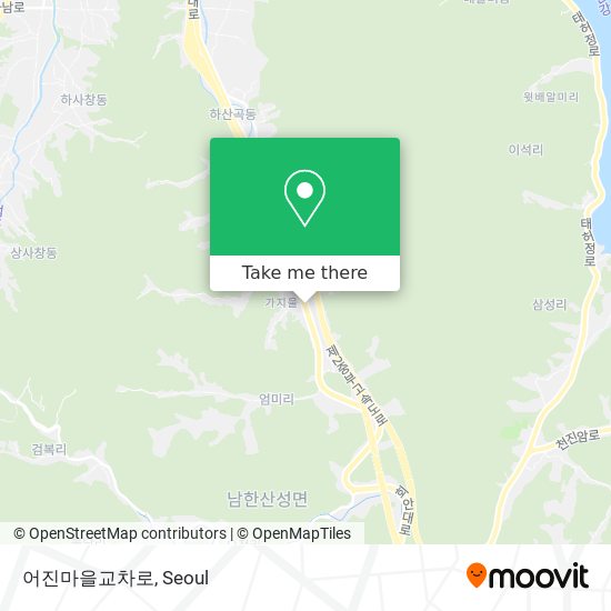 어진마을교차로 map