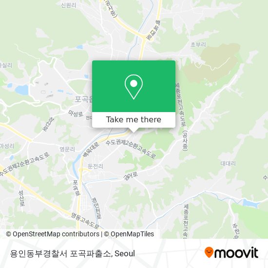 용인동부경찰서 포곡파출소 map