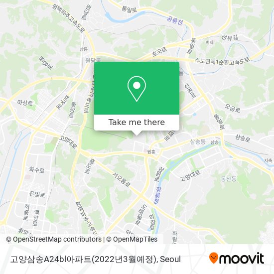 고양삼송A24bl아파트(2022년3월예정) map