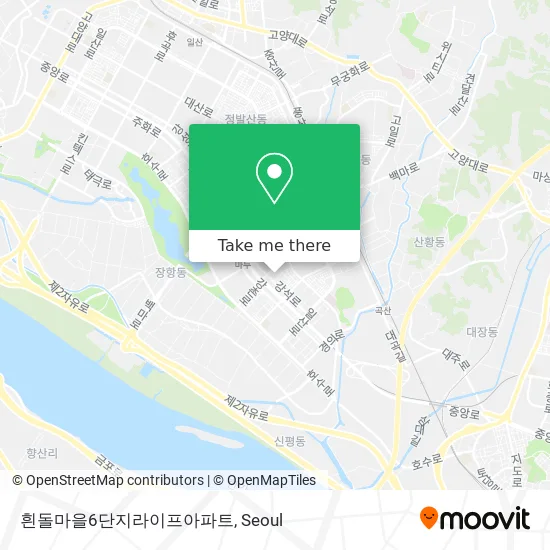 흰돌마을6단지라이프아파트 map