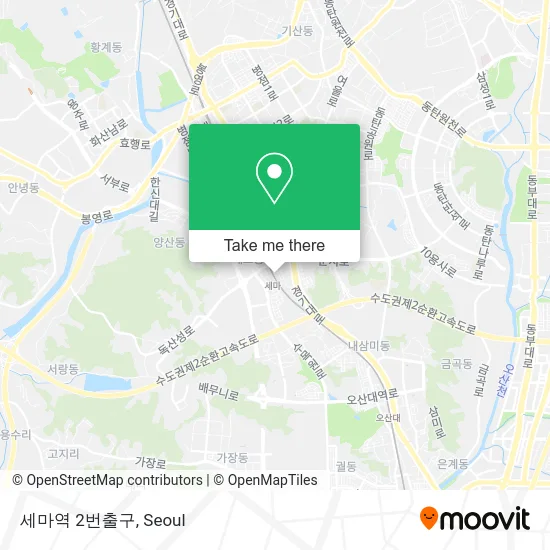 세마역 2번출구 map