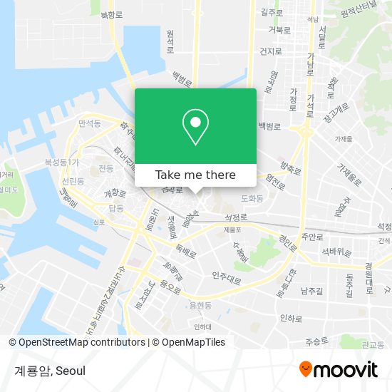 계룡암 map