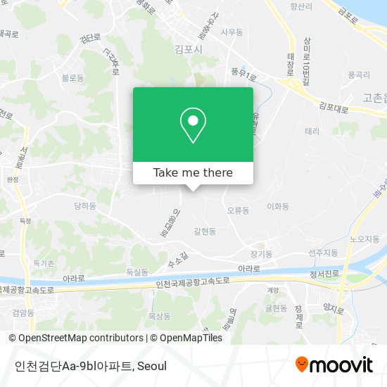 인천검단Aa-9bl아파트 map