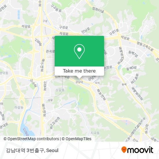 강남대역 3번출구 map