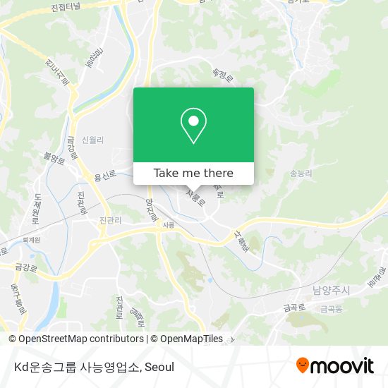 Kd운송그룹 사능영업소 map