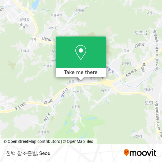 한백 참조은빌 map