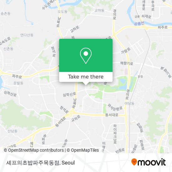 셰프의초밥파주목동점 map