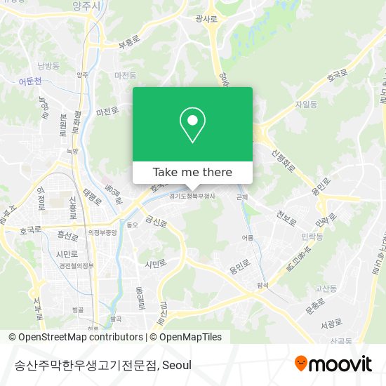 송산주막한우생고기전문점 map