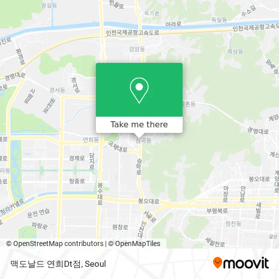 맥도날드 연희Dt점 map