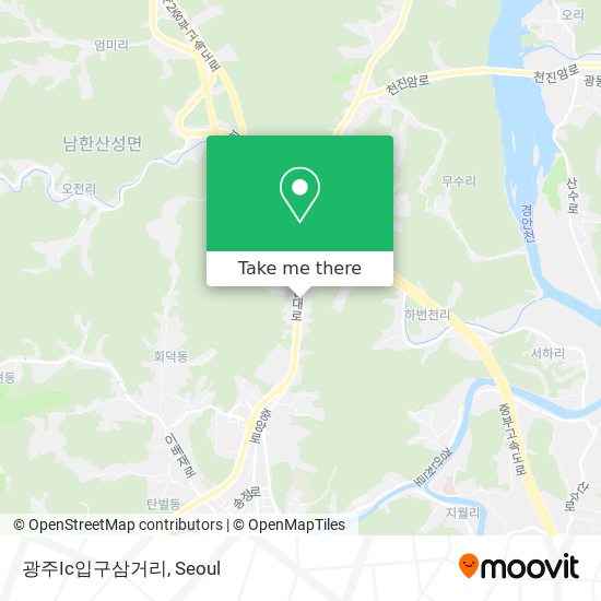 광주Ic입구삼거리 map