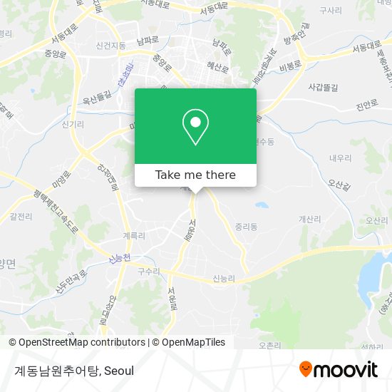 계동남원추어탕 map