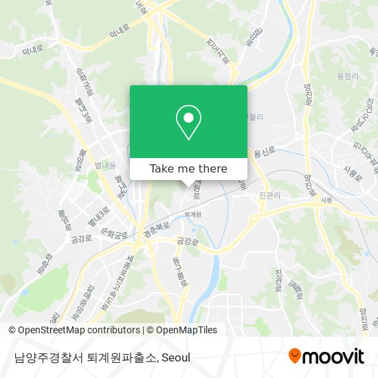 남양주경찰서 퇴계원파출소 map