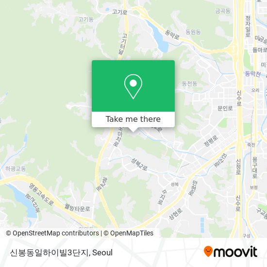 신봉동일하이빌3단지 map