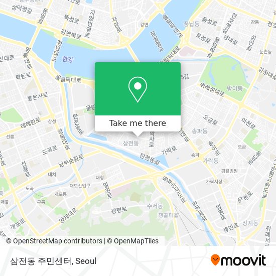 삼전동 주민센터 map