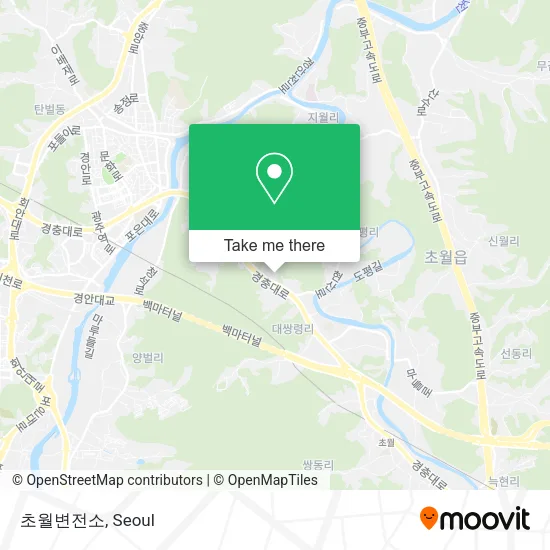 초월변전소 map
