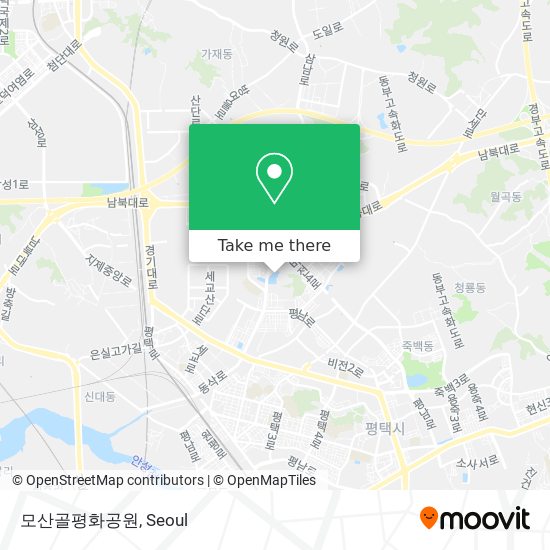 모산골평화공원 map