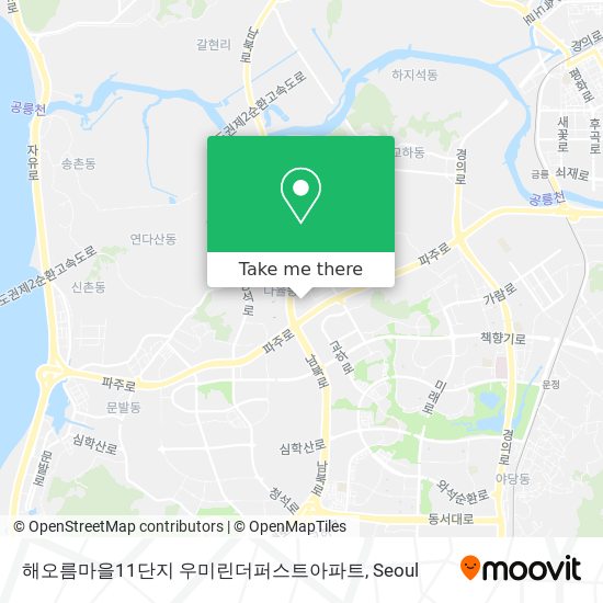 해오름마을11단지 우미린더퍼스트아파트 map