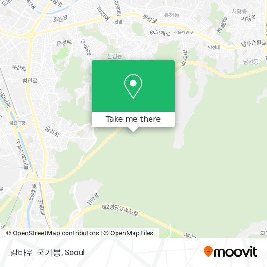 칼바위 국기봉 map