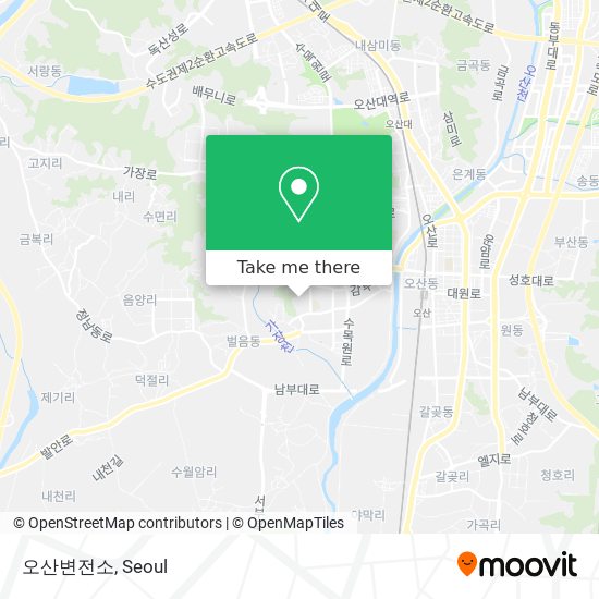 오산변전소 map
