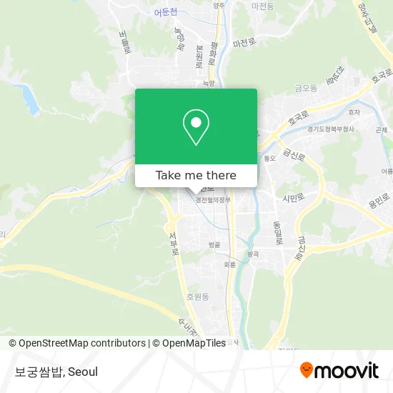 보궁쌈밥 map