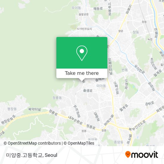 미양중.고등학교 map