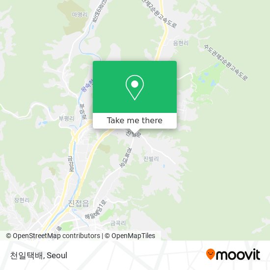 천일택배 map
