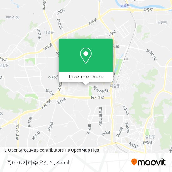 죽이야기파주운정점 map