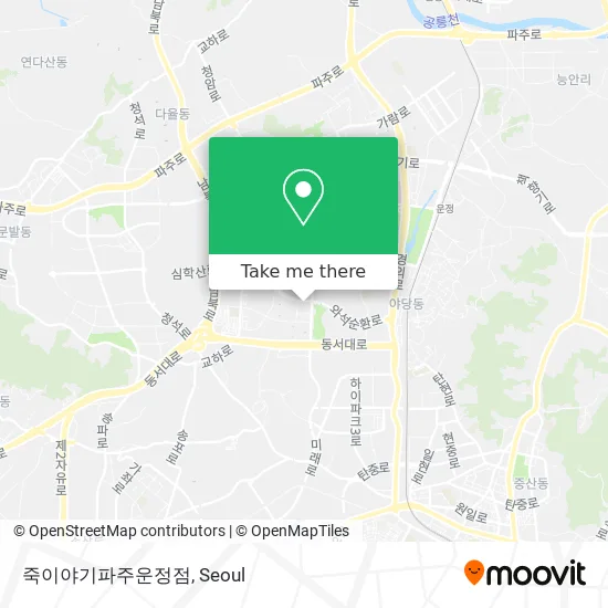 죽이야기파주운정점 map