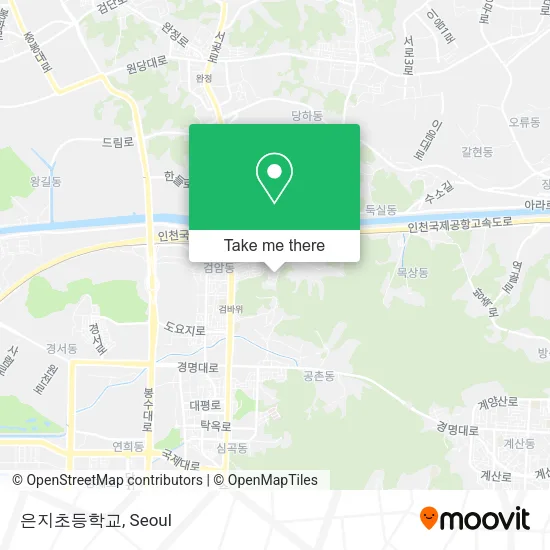 은지초등학교 map
